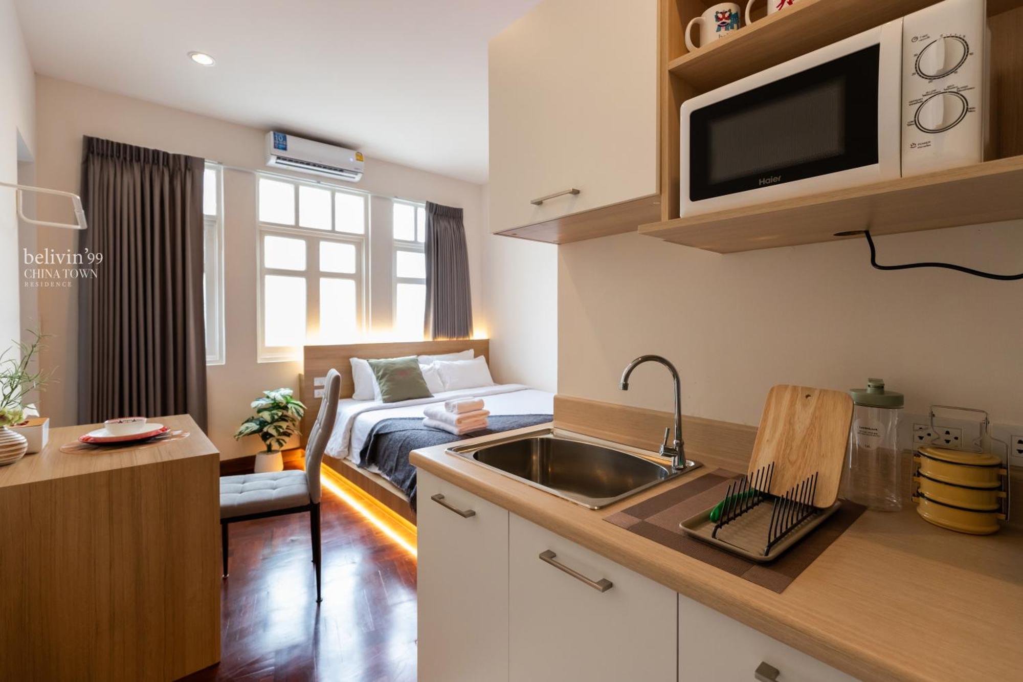 Belivin99 Residence Chinatown 방콕 객실 사진